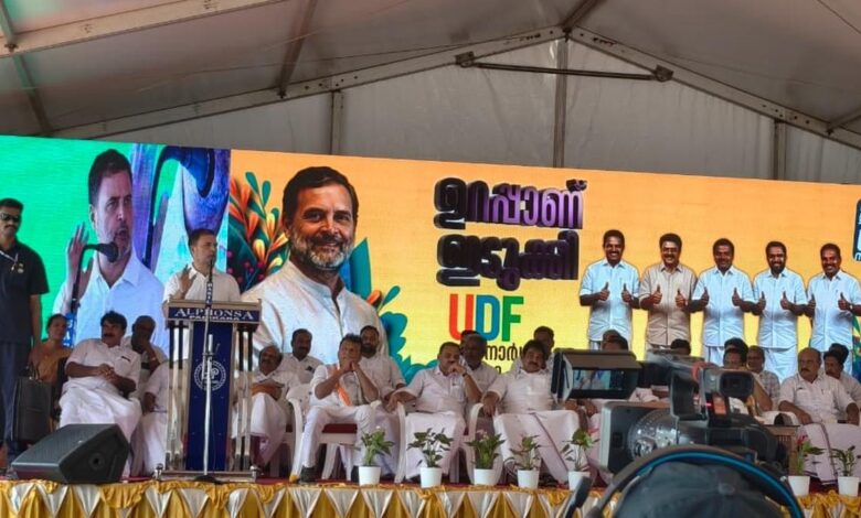 Kerala elections: Rahul Gandhi sharpens attack on LDF and NDA, accuses both fronts of striking ‘covert deal’
