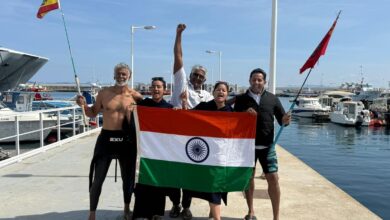 Making a splash: Bengaluru’s Srikaanth Viswanathan leads team across the Strait of Gibraltar