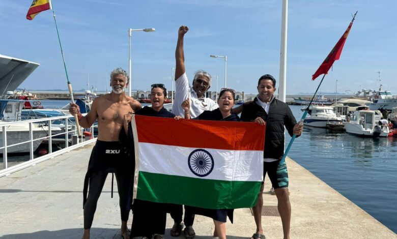 Making a splash: Bengaluru’s Srikaanth Viswanathan leads team across the Strait of Gibraltar