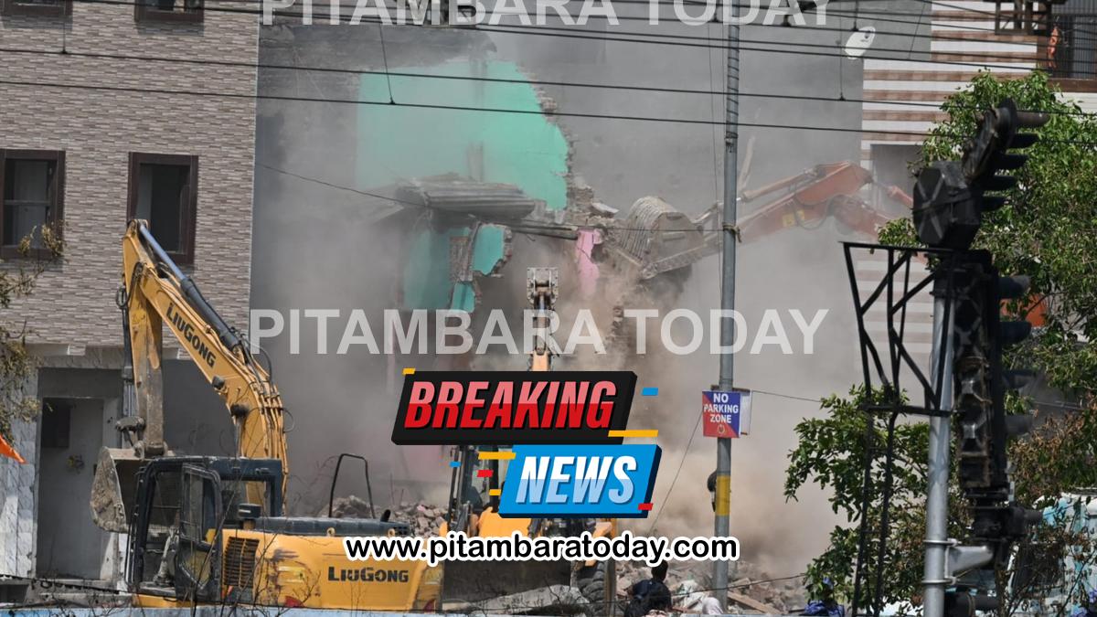 Demolition drive in northwest Delhi's Shalimar Bagh to remove encroachments